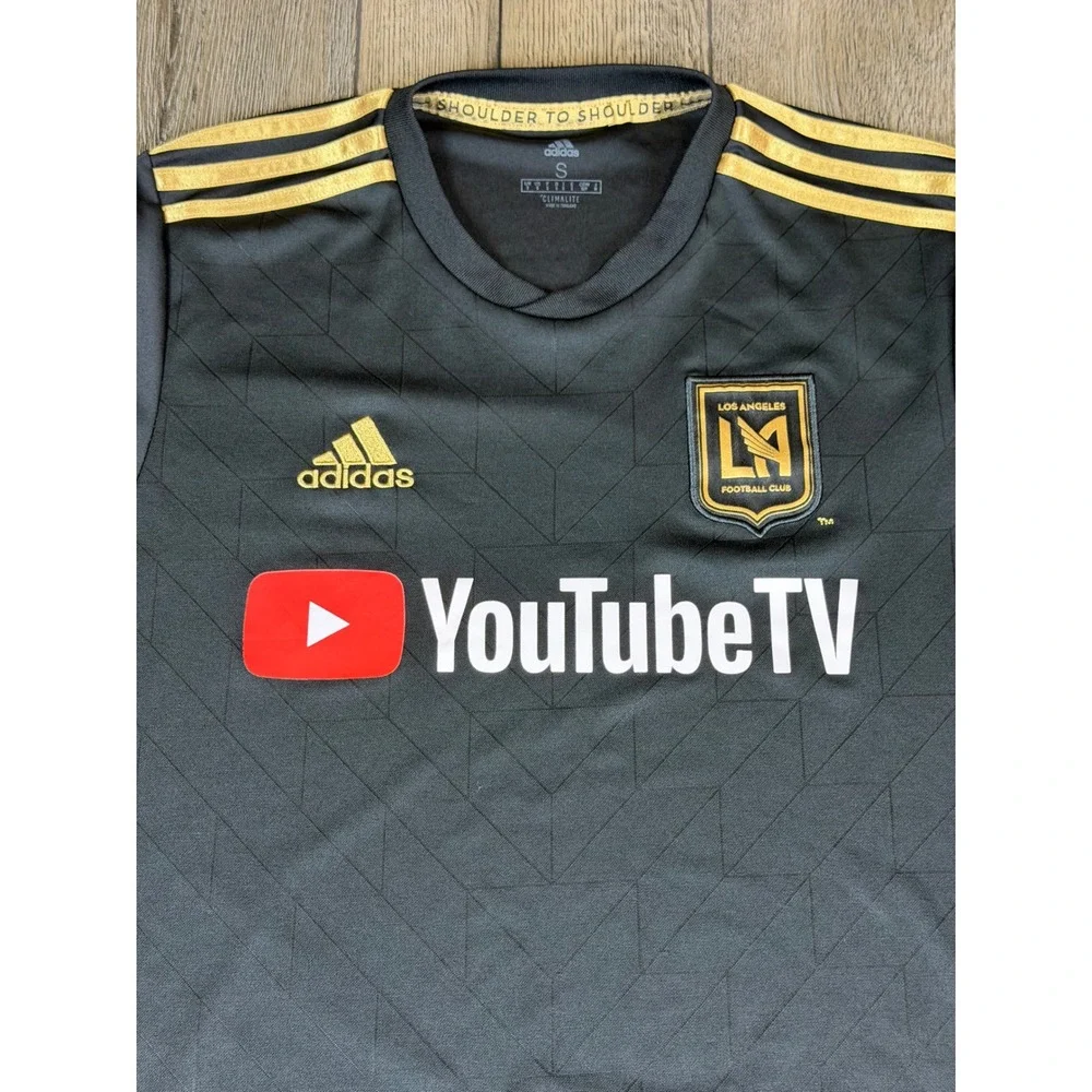 Adidas LAFC Home Jersey Los Angeles Football Club Black Gold Small Soccer MLS